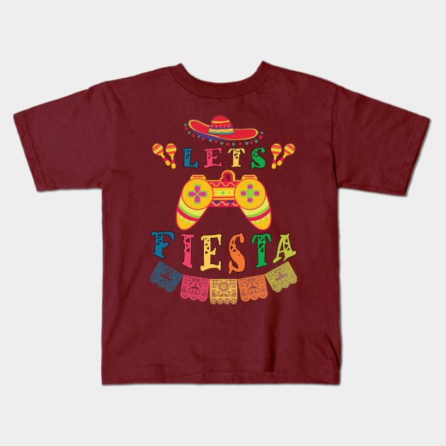 Lets Fiesta Gamer Kids T-Shirt by Kishu